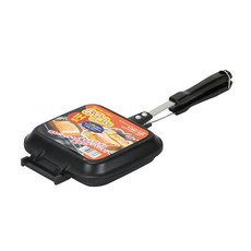 珍珠金屬氟處理IH兼容熱壓三明治烤盤 D-6693, 1入