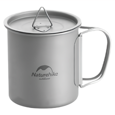 Naturehike 挪客 樂行 鈦杯 600ml, NH20CJ005, 1個, 銀色