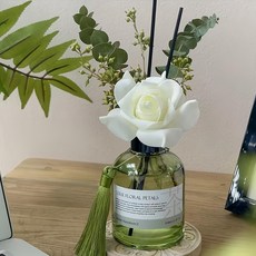 SC優選 植物精油 東方茶香乾花無火香薰擺飾 150ml 安全無火, 茉莉綠茶, 1瓶