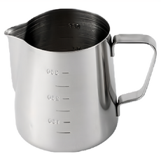 304不鏽鋼 拉花杯 350ml 調 鋼 拉花 刻度 打 奶泡 牛奶, F0021, 1個