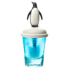 QUALy 玻璃冰棒杯 6 x 6 x 14.3cm, 冰原企鵝, 1個