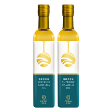 CO'DAY 好日籽 100%鮮榨頂級苦茶油, 脫殼處理 口感溫順 適合生飲, 發煙點高 適合東西方料理, 500ml, 2瓶