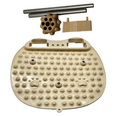 MICHAEL FITNESS 麥克健身 腳底滾輪指壓板 50x50cm 超大尺寸 舒筋活絡, 卡其色, 1組