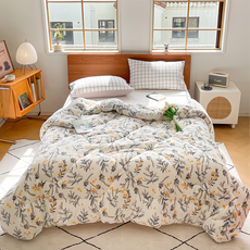 LoveCity 寢城之戀 超保暖重磅雙面法蘭絨暖暖被, 花花微語