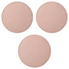 小麥購物 雙面矽膠隔熱墊 花紋款 G755 93g, 粉棕色, 3個