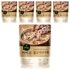 CJ bibigo 烤肉章魚粥 含牛肉和章魚的粥, 420g, 5包