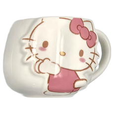 sun art HELLO KITTY 陶瓷蛋型馬克杯 400ml 12.5 x 10.8 x 8.5cm, 1個