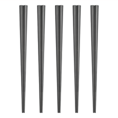 HOLA 和樂家居 日本製高機能八角筷組 014320850 23 x 1.9 x 0.9cm 5雙, 黑色, 1組