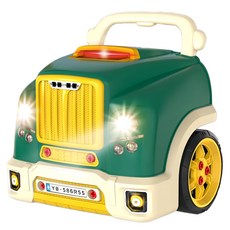 cute stone 盟石 兒童擬真引擎維修卡車玩具, 混合顏色, 1個