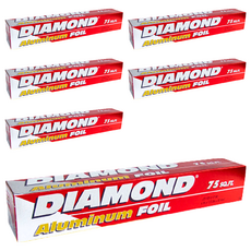 鑽石牌 Diamond 鋁箔紙 Aluminum Foil, 75平方英尺, 22.8m, 6個