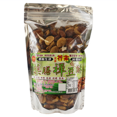 皇品 藥膳蠶豆酥 全素 芥末口味, 340g, 1包