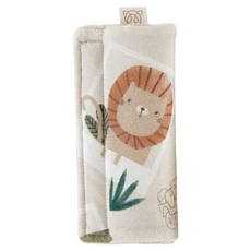 MAYLILY 竹纖推車安全帶保護套，雙面設計：竹纖維/魔粒布，適用於各種推車，通過CE與Oeko-Tex認證, 動物樂園, 1個