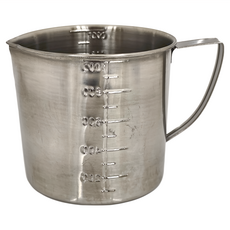 紅豹 304不鏽鋼 量杯 台灣製造, 銀色, 1L, 1個