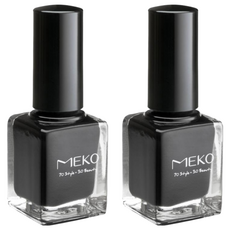 MEKO 聚光燈下的獨白系列 指甲油, 經典百搭色系 類光療指彩 顏色飽滿無刷痕, 39 你不懂夜的黑, 12ml, 2瓶