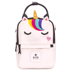 RITE 兩用小後背 V3 兒童背包 肩帶/提把設計 產地中國, 獨角獸 白色