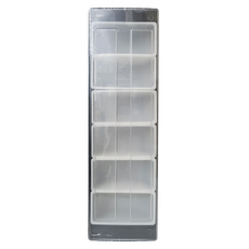 bargogo 塑料水果置物盒 6格 PC蓋, 1個