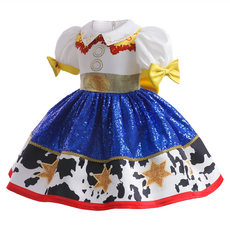 萬聖節表演服 玩具總動員 Jessie 連身裙, 翠絲牛仔女, 1件