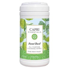 CAPRI ESSENTIALS 廚房濕紙巾 甜羅勒, 70張, 1罐