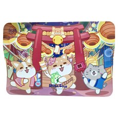 iwasaki 岩崎 柴語錄聯名款 珪藻土軟地墊, L(60 x 40cm), 日本祭典, 1個