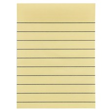 N次貼 橫格便條本，備忘、留言、回電、指示、記錄等用途, 黃色, 100張, 12本
