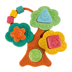 Chicco ECO+益智趣味動物小樹 形狀配對 多種紋理刺激感觸認知, 1盒