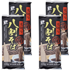 高尾製粉 厚切八割蕎麥麵，220g, 4包