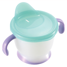 Richell 利其爾 AQ 第一階段 7個月以上寶寶適用 直接飲用訓練杯, 淺藍色, 150ml, 1個