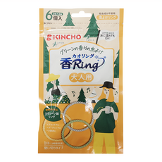 KINCHO 金鳥 台灣公司貨 造型精油驅蚊蟲環 大人用 6入, 27g, 1包