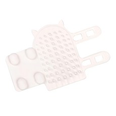 Truly House 貓咪蹭癢神器 蹭毛器,白色,1個,貓咪清潔梳毛用品,寵物按摩刷