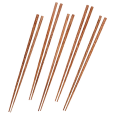 HIKARI 日光生活 雞翅木筷 W508-5L, 木紋棕色, 5雙