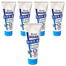 Biore 蜜妮 台灣公司貨 GUARD防蚊乳液 純淨花植香, 100g, 5條