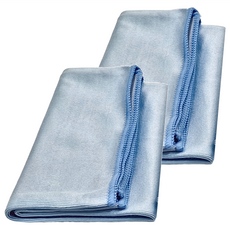 酒杯清潔布 - 藍色 超細纖維, 40 x 60cm, 2條
