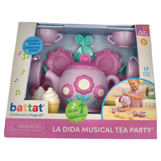 battat toys 科育感統玩具 愛莉絲的音樂茶壺套裝，17件, 愛莉絲的音樂茶壺, 1組