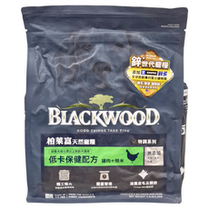 BLACKWOOD 犬用特調低卡保健配方乾糧 雞肉 + 糙米 過重犬或7歲以上熟齡犬適用, 2kg, 1袋