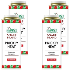 SNAKE BRAND 蛇牌 爽身粉 經典玫瑰 280g, 4件