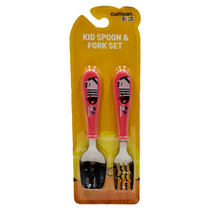 cuitisan 酷夢系列 小斑馬 KID SPOON & FORK SET, 湯叉子, 威尼斯紅, 1個