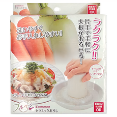 SHIMOMURA 下村 Fru-Veggie陶瓷磨泥器, 尺寸18 x 17.5 x 3.4cm, 430g, 大, 1個