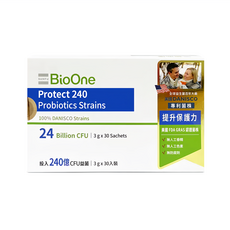 BioOne 碧而優 Protect240 保護力益生菌 Set 240億 CFU 3g x 30包, 1盒