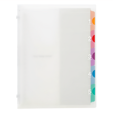 maruman 5CHART 20孔夾 A5 透明, 1個