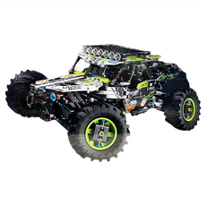 MOULD KING 宇星模王 18002 獵犬越野車積木 1879+片 1:8比例, 綠色, 1個