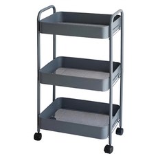 ND 免工具三層推車, 深藍色, 47x31x78cm