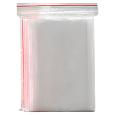 OJ歐健膠品 PE夾鏈袋 透明紅線款, 20 x 28cm, 100個, 1包