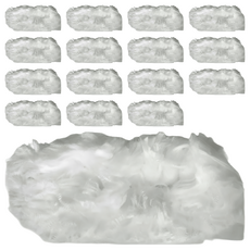 SHIMOYAMA 靜電除塵撣子棉毛刷替換裝 8個, 白色, 2組