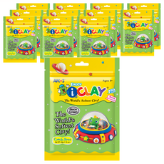 AMOS 阿摩司 超輕黏土 Set 世界最柔軟黏土, 草地綠, 50g, 12包