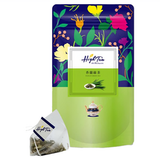 High Tea 伂橙 香蘭綠茶 12包/袋 台灣在地綠茶 無農藥檢驗合格 三角立體茶包 獨立包裝, 1.5g, 1袋