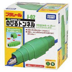 TAKARA TOMY PLARAIL 鐵道王國 J-02 伸縮山洞, 綠色, 1盒