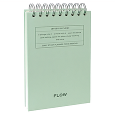 ICONIC Flow系列 6個月讀書計畫本 208頁, 復古綠, 1本