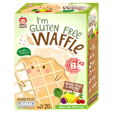 APPLE MONKEY 愛啵寶寶 茉莉糙米小鬆餅, 活力蔬果, 20g, 1盒