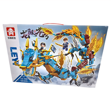 樂毅 積木 68309, 忍者飛龍 藍色 + 金色, 1盒