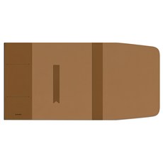 Soymix Lovesome 皮革書套 + 書籤組 M號 駝棕色, 駱駝棕色, 1套